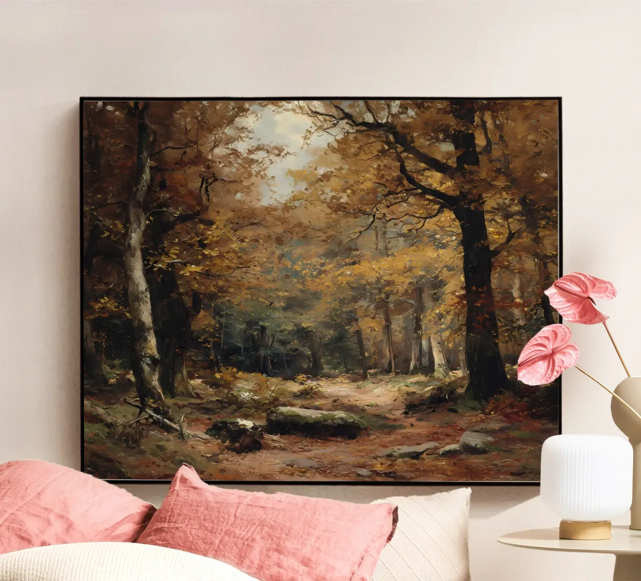 Foresta d'autunno plexiglass da IamHomeStudio