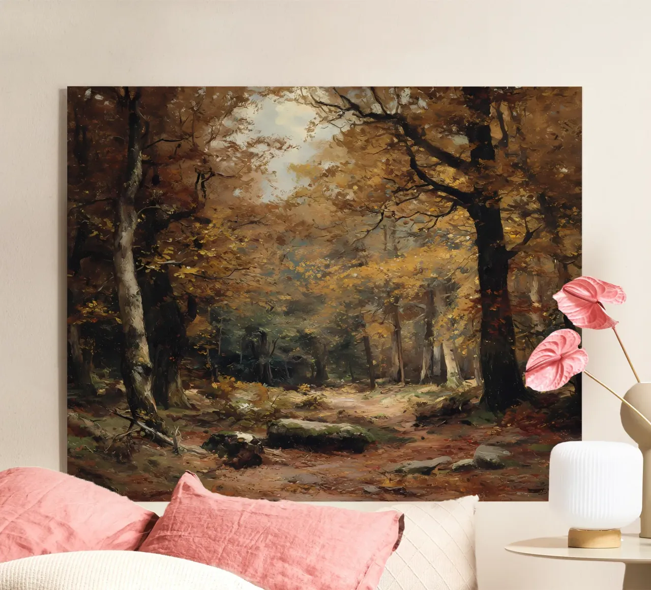 Foresta d'autunno plexiglass da IamHomeStudio