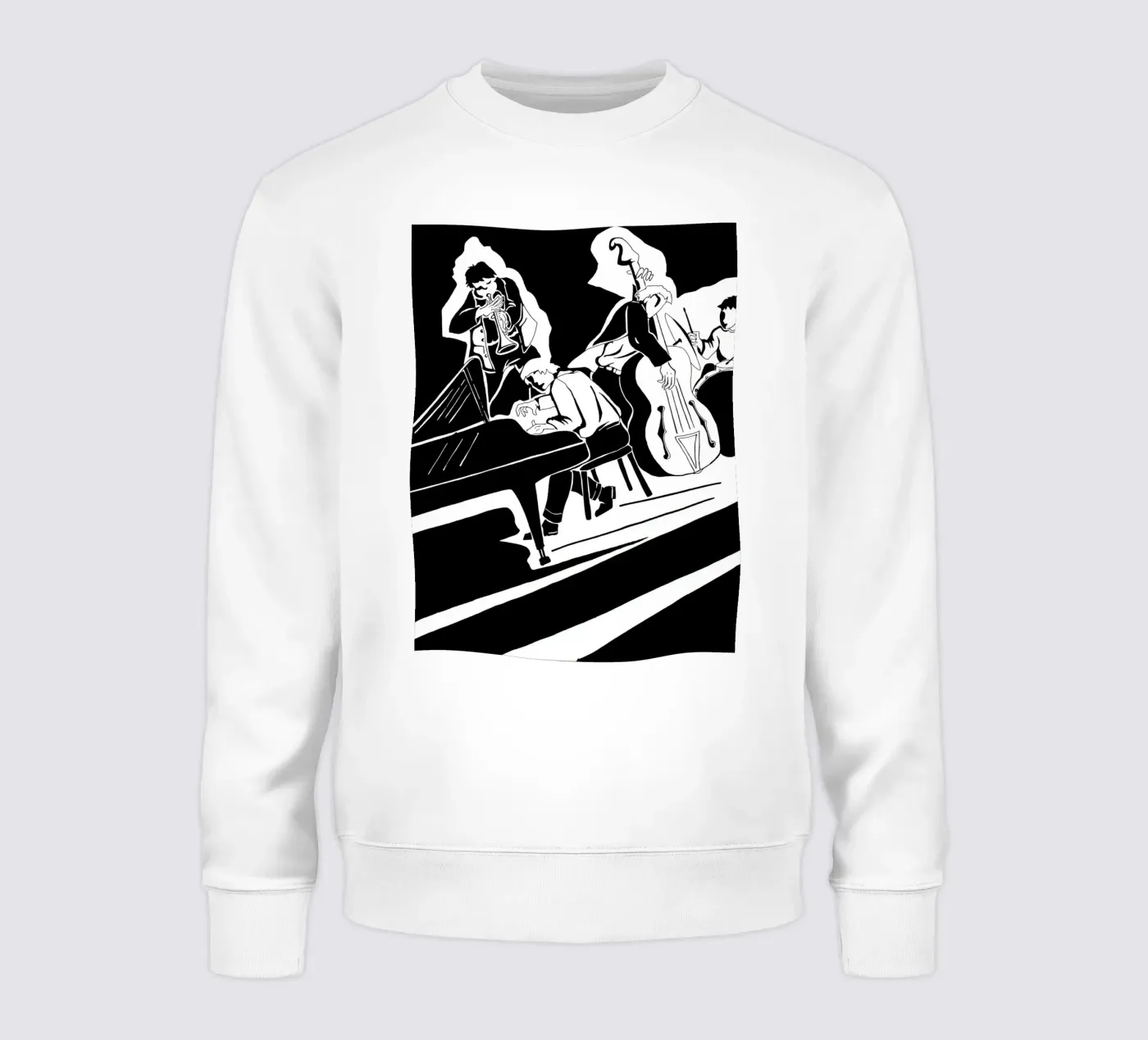 jazz quartet sweatshirt by Massimo Frascogna