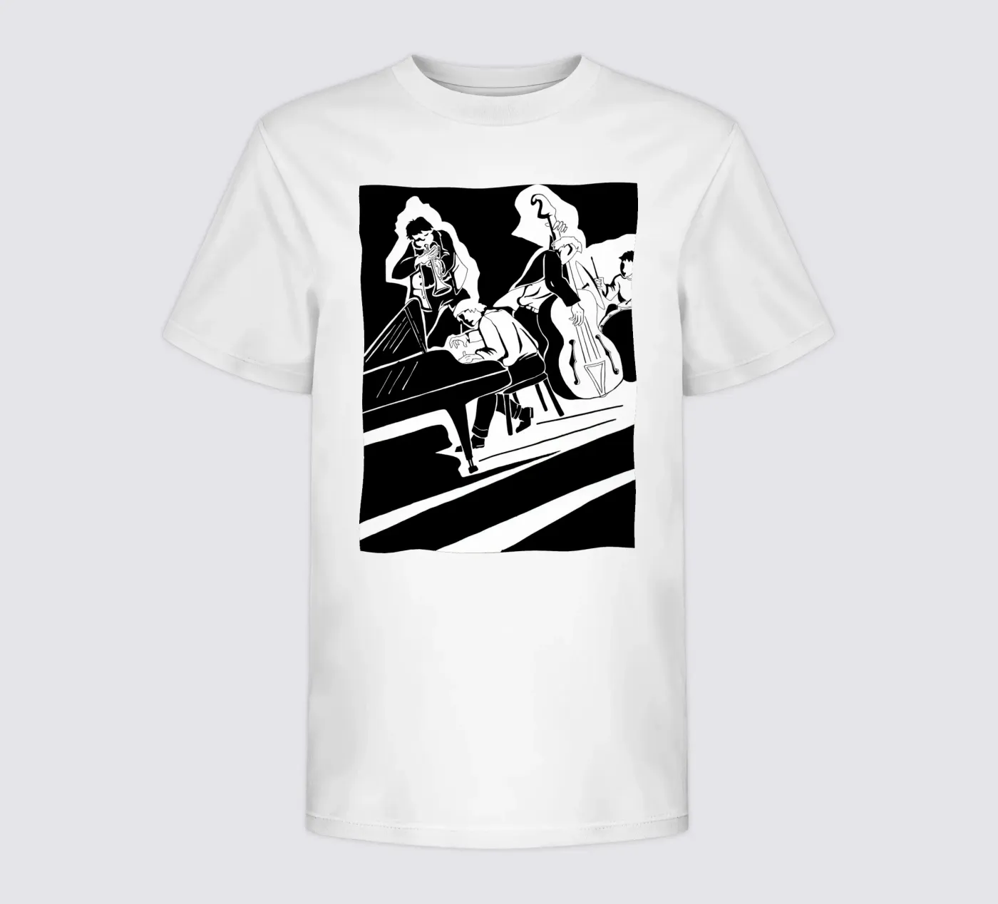 quartetto jazz t-shirt bambini da Massimo Frascogna