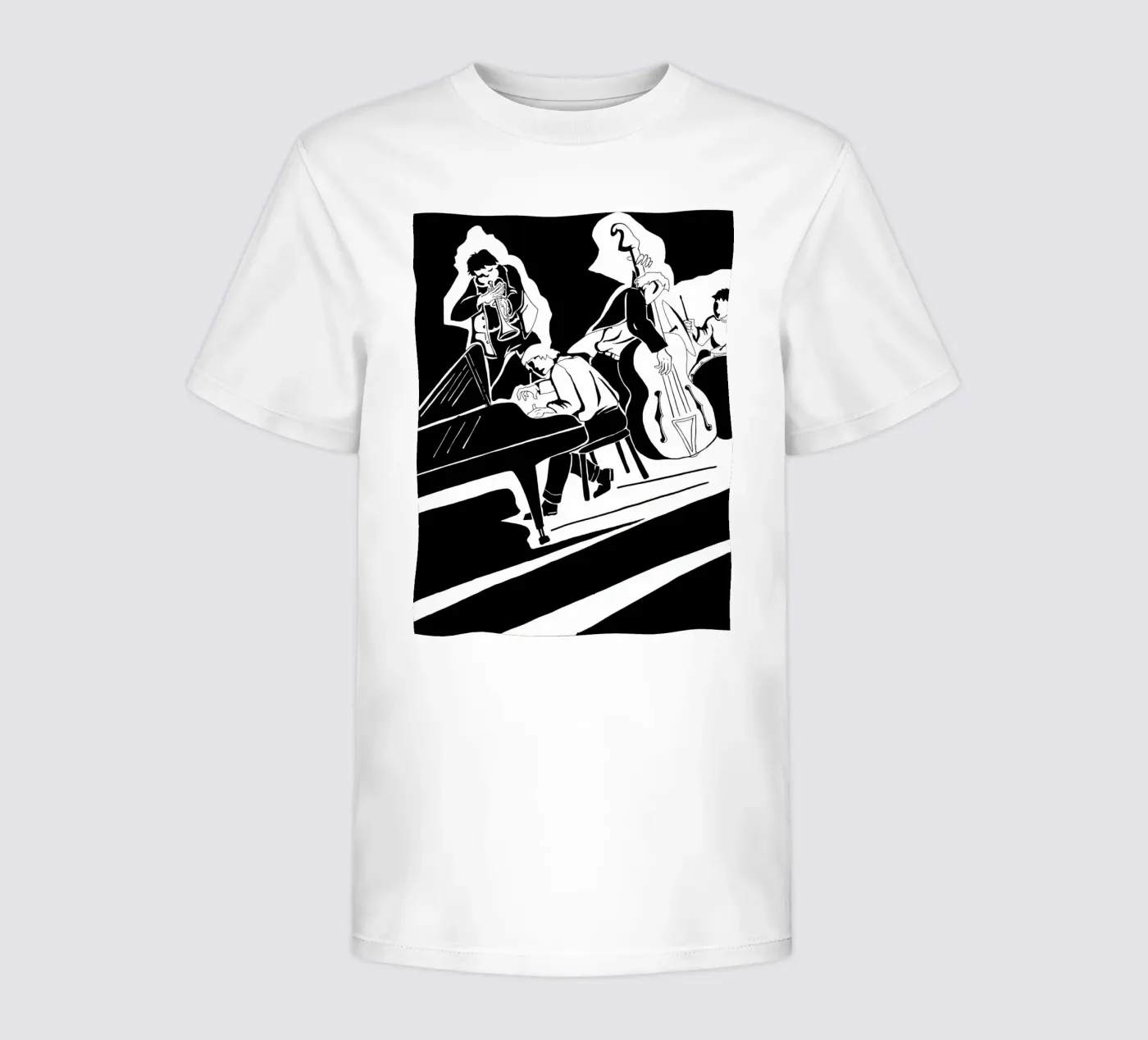 quartetto jazz t-shirt bambini da Massimo Frascogna