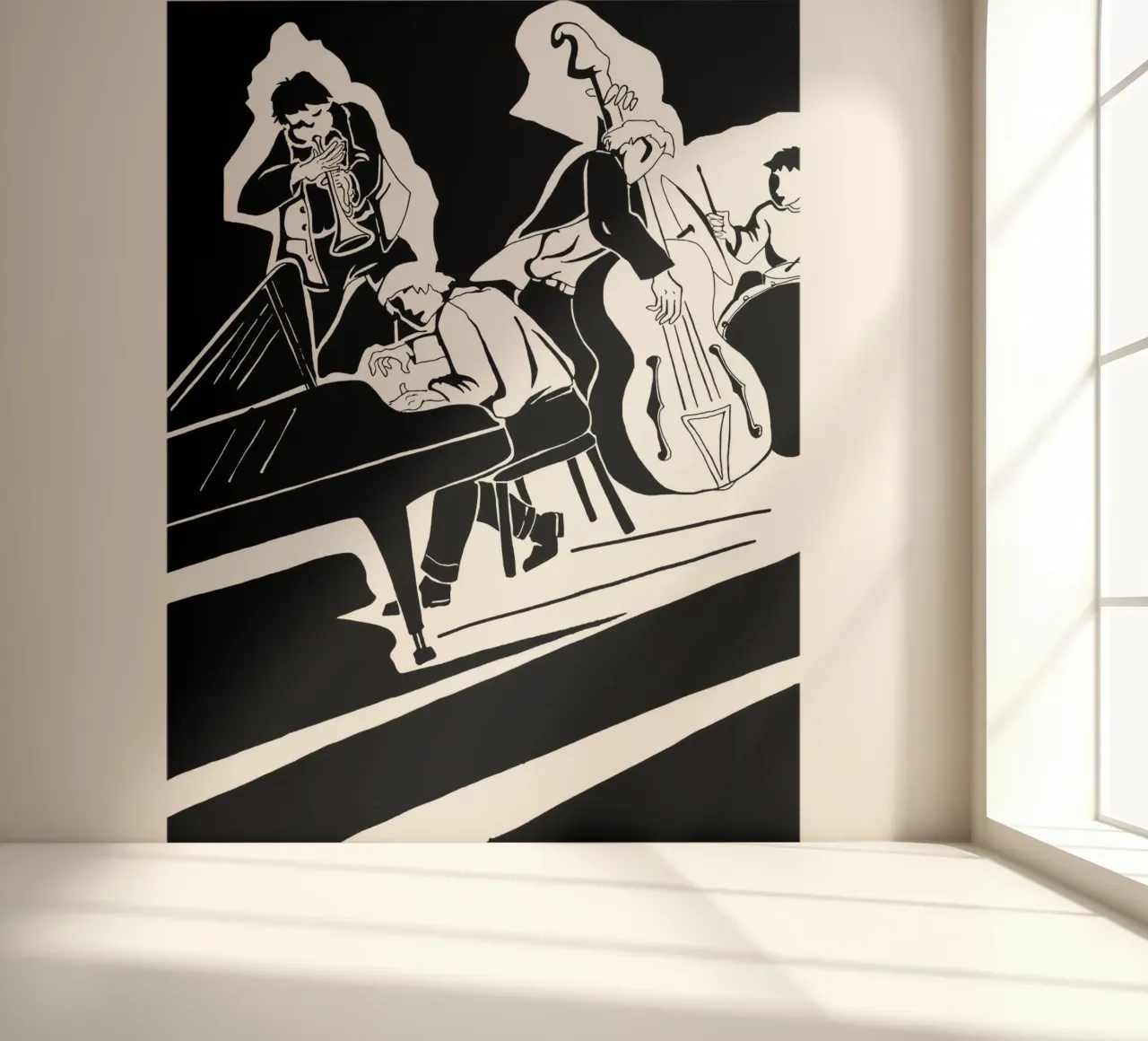 jazzkwartet fotobehang van Massimo Frascogna