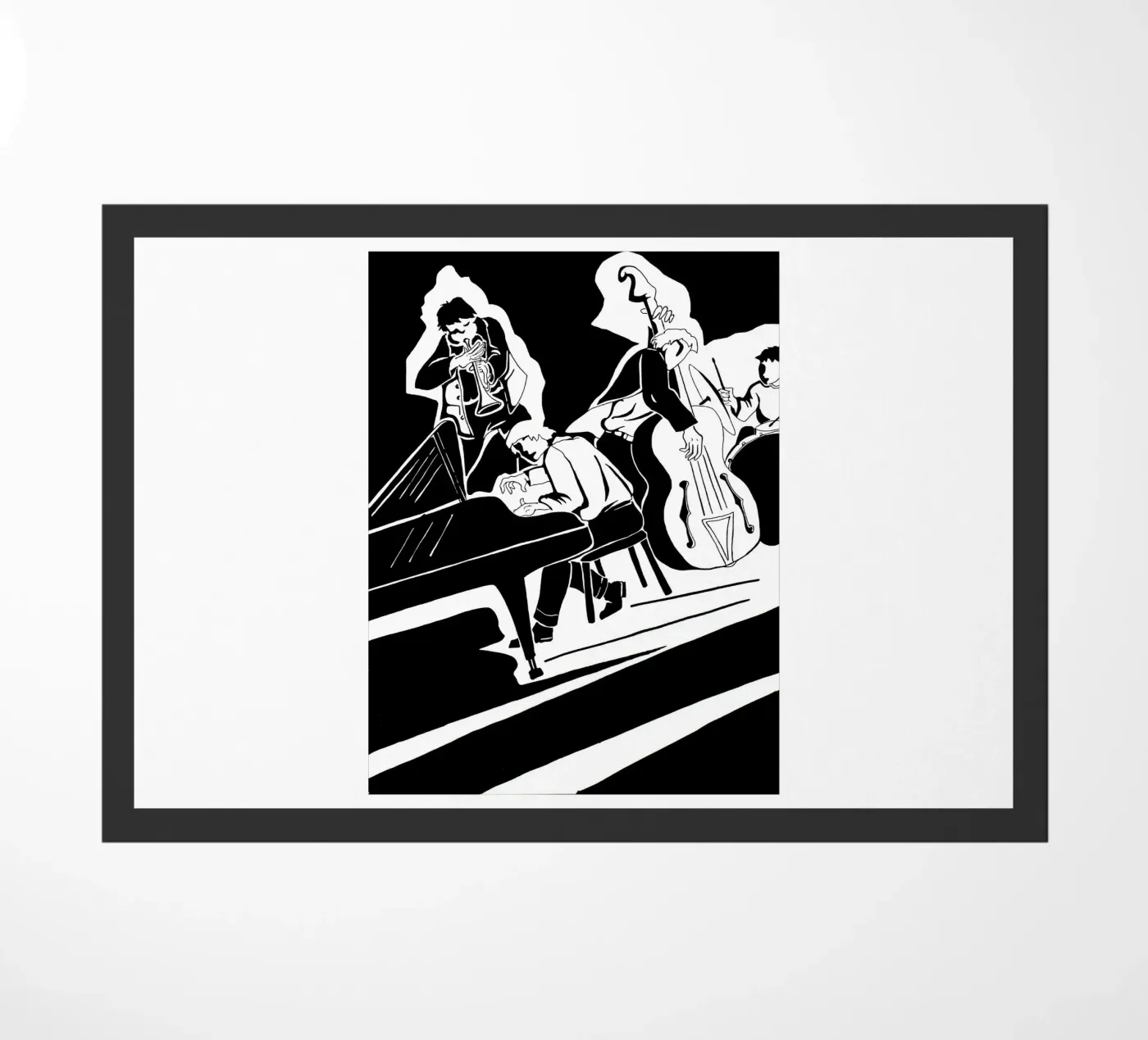 jazzkwartet deurmat van Massimo Frascogna