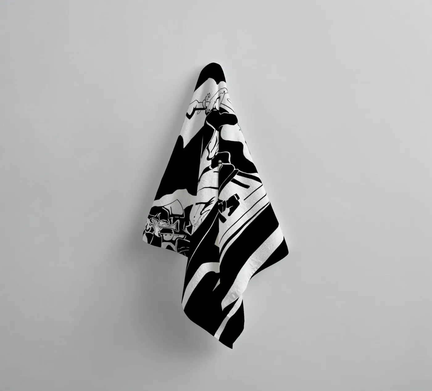 jazz quartet towel by Massimo Frascogna
