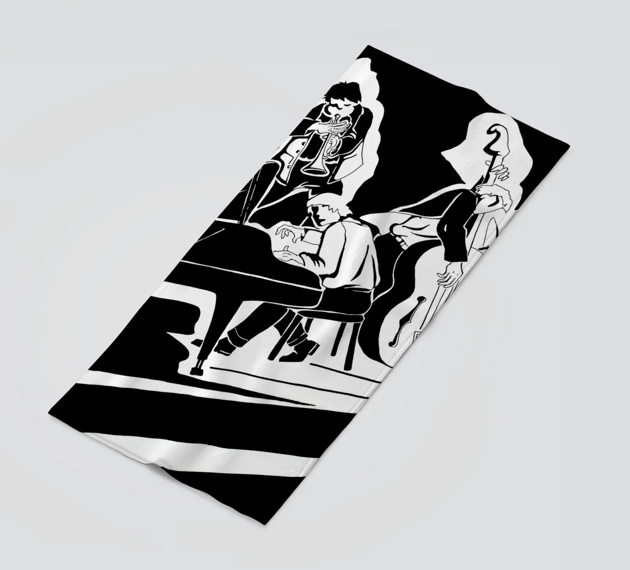 quartetto jazz telo mare da Massimo Frascogna