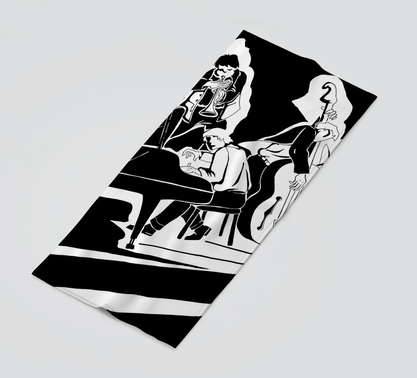 jazzkwartet strandhanddoek van Massimo Frascogna