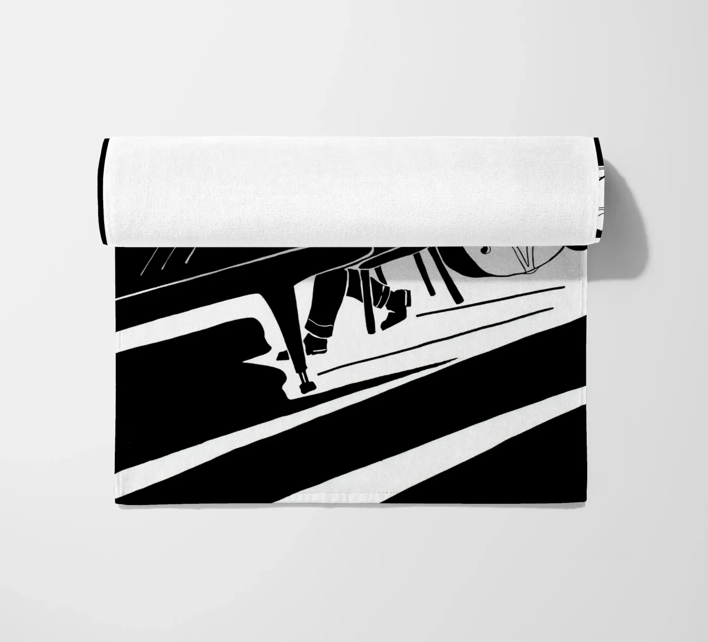 jazzkwartet strandhanddoek van Massimo Frascogna