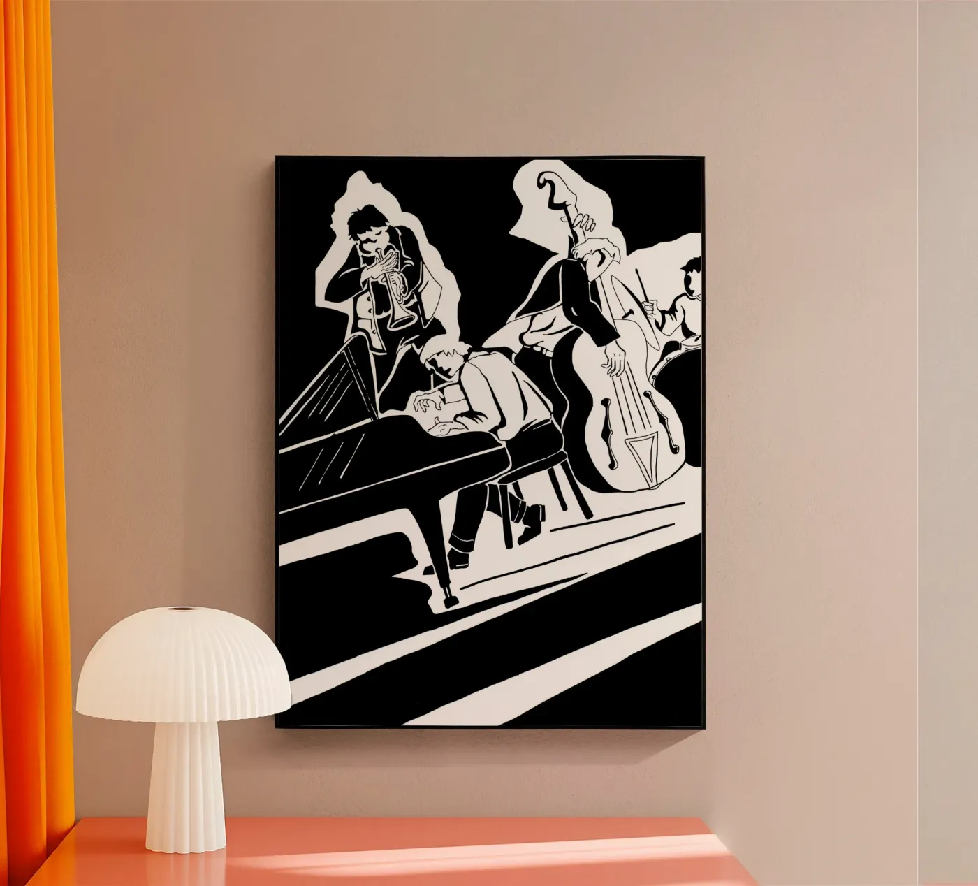 Jazz-Quartett Acryl-Glas von Massimo Frascogna