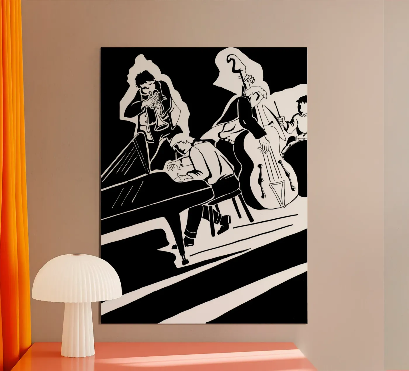 jazz quartet poster van Massimo Frascogna