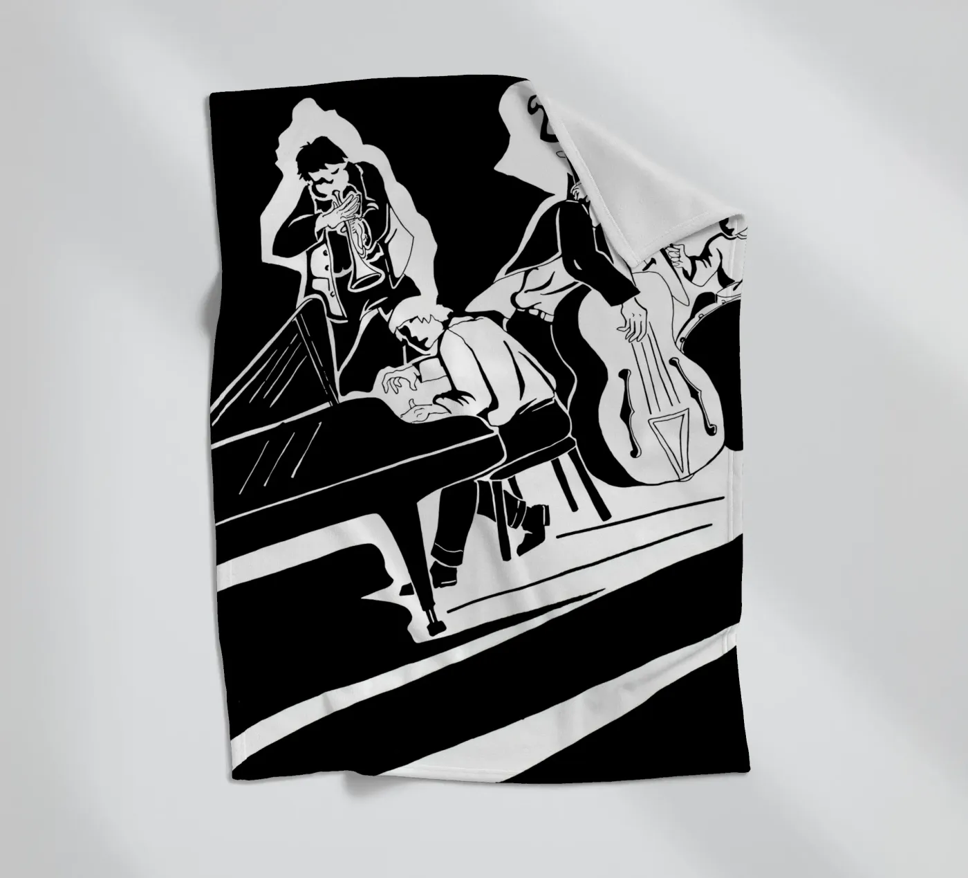 quartetto jazz coperta in pile da Massimo Frascogna