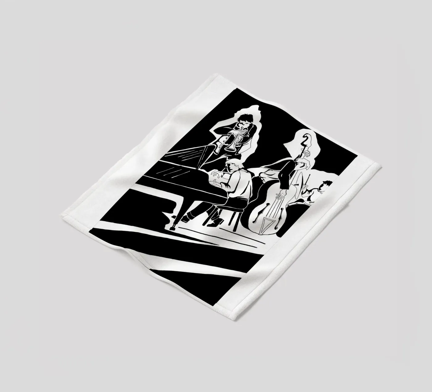 quartetto jazz coperta in pile da Massimo Frascogna