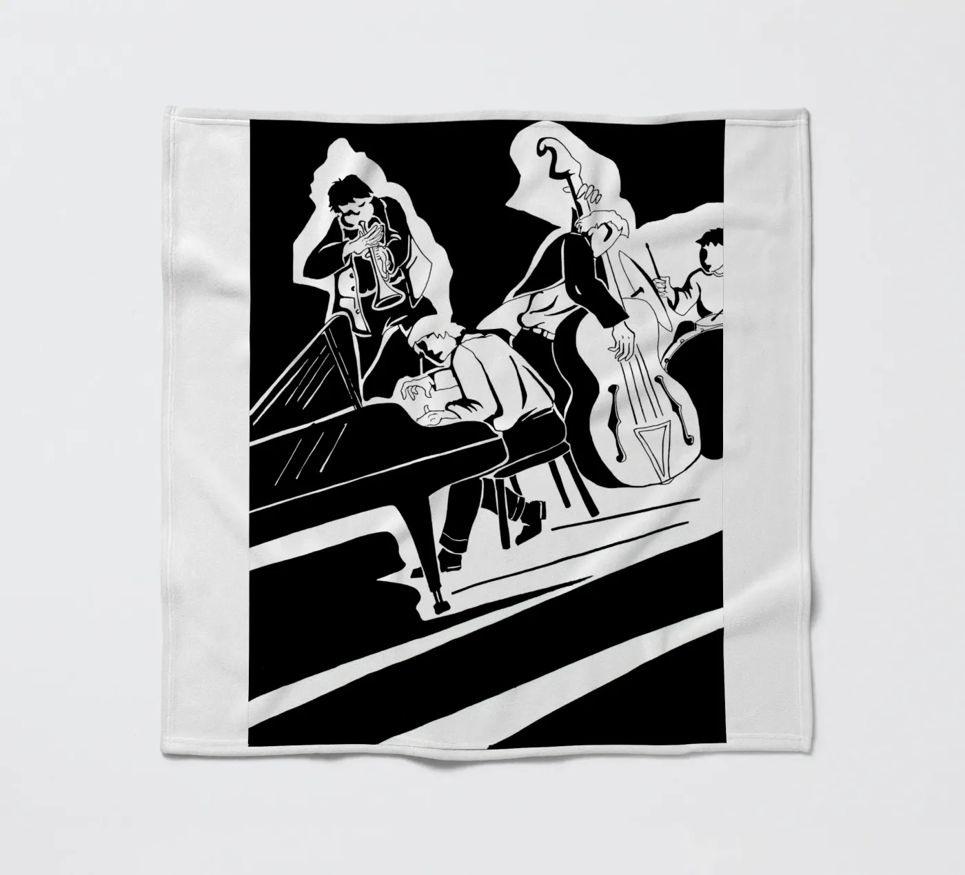 quartetto jazz coperta in pile da Massimo Frascogna