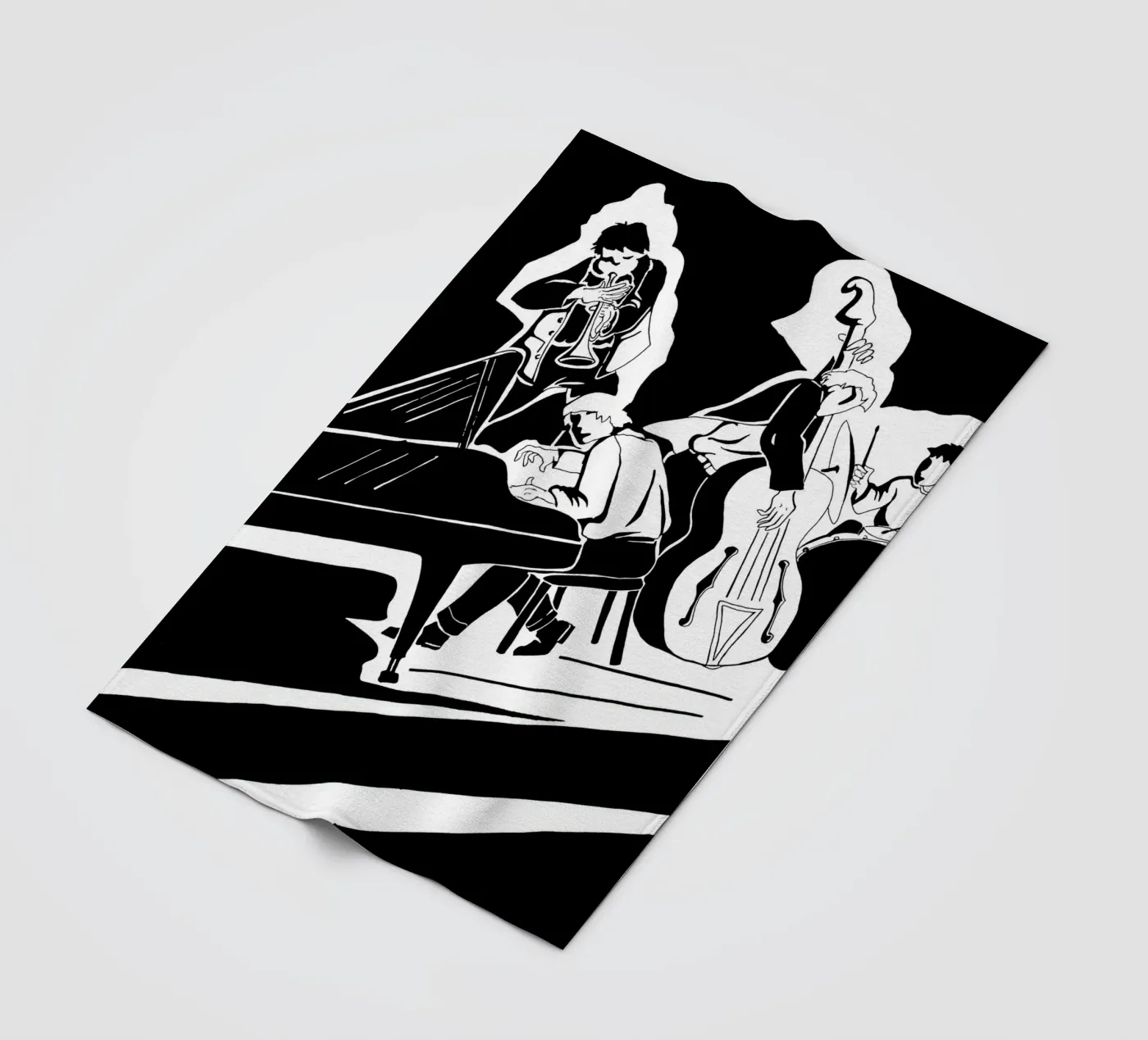 quartetto jazz coperta in pile da Massimo Frascogna