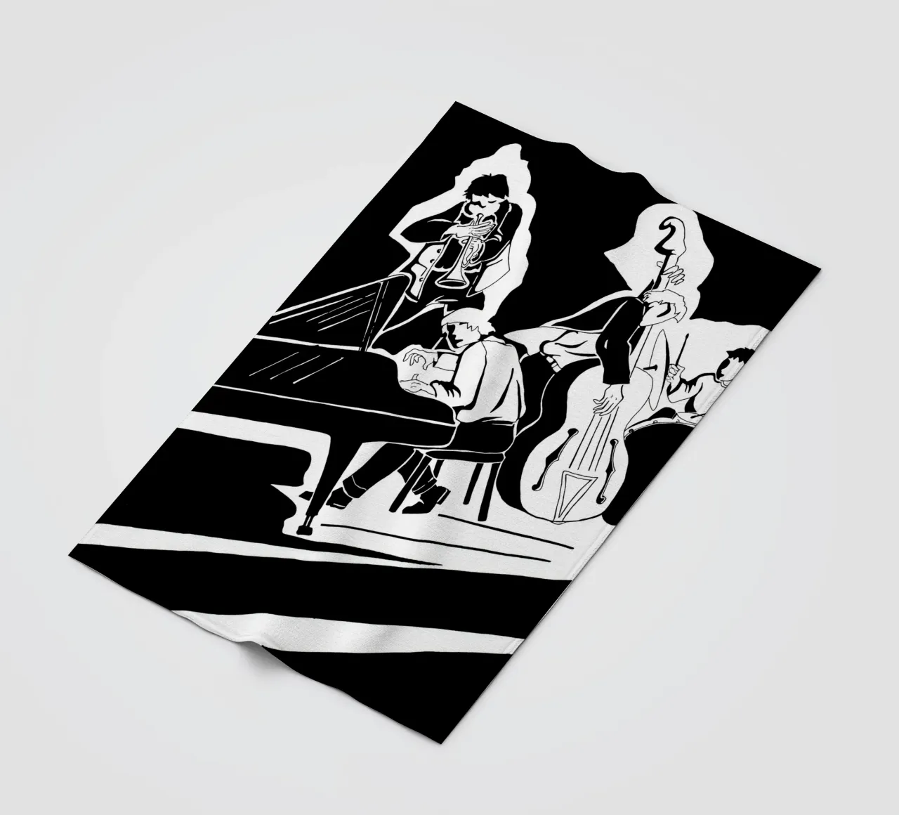 jazzkwartet fleecedeken van Massimo Frascogna