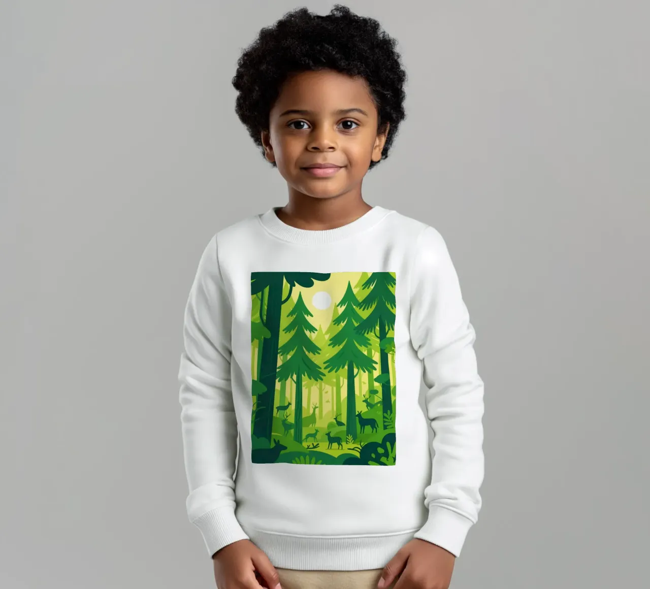 Foresta di animali felpa bambino da knowledge