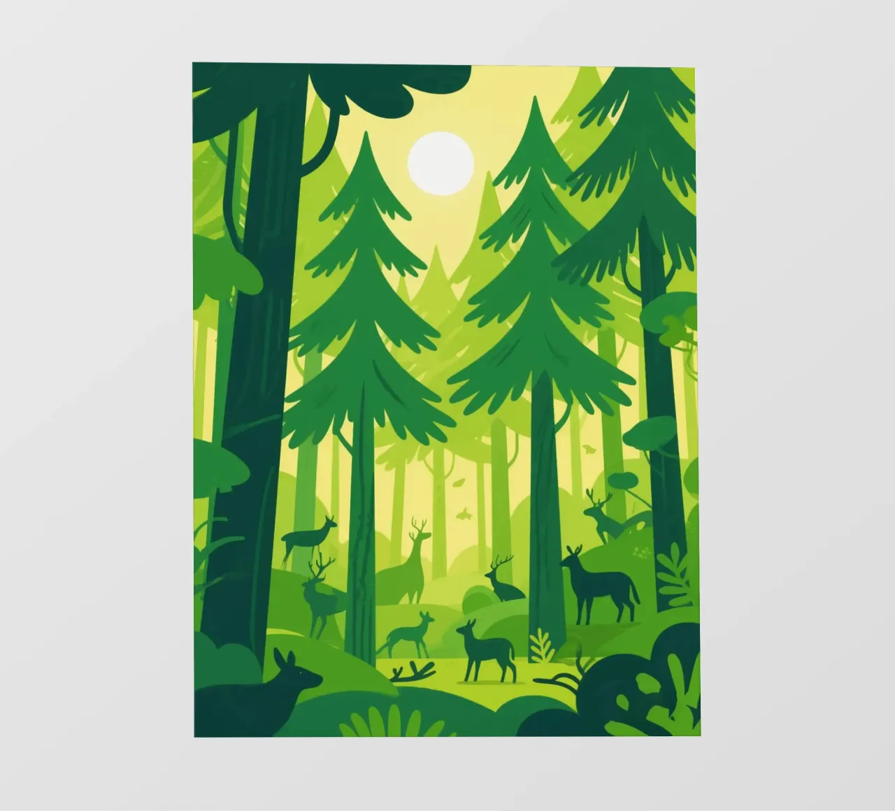 Foresta di animali pellicola backlit da knowledge