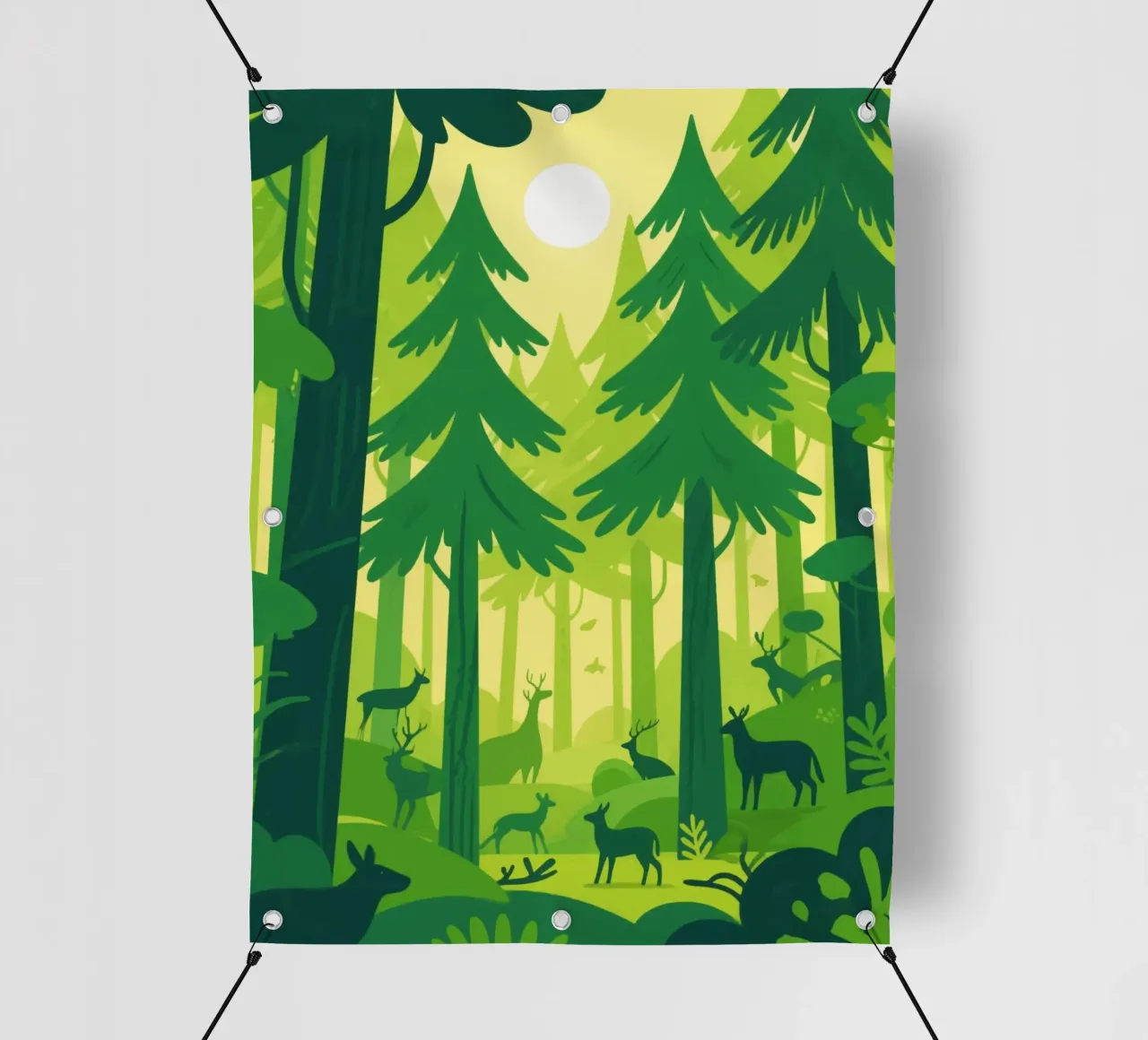 Foresta di animali telo in pvc da knowledge