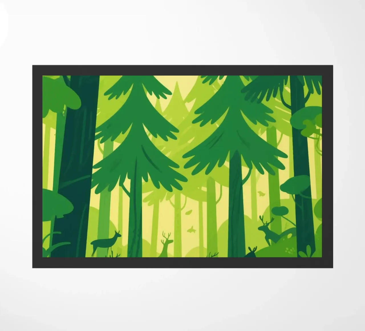 Foresta di animali zerbino da knowledge