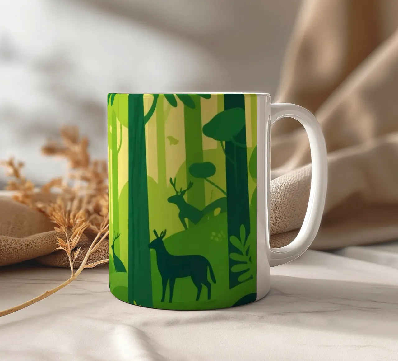 Foresta di animali tazza in ceramica da knowledge