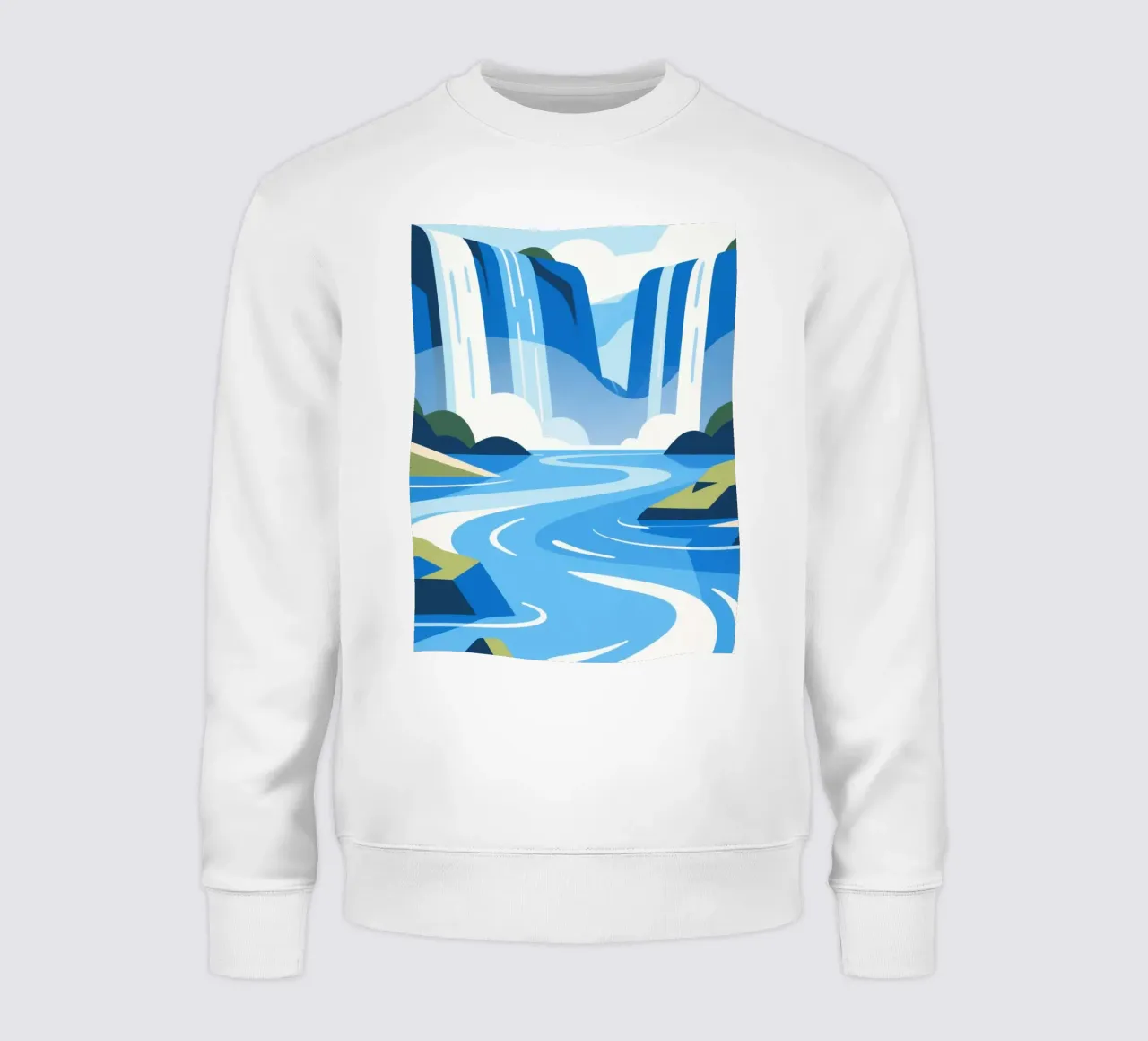 waterfall sweatshirt by knowledge