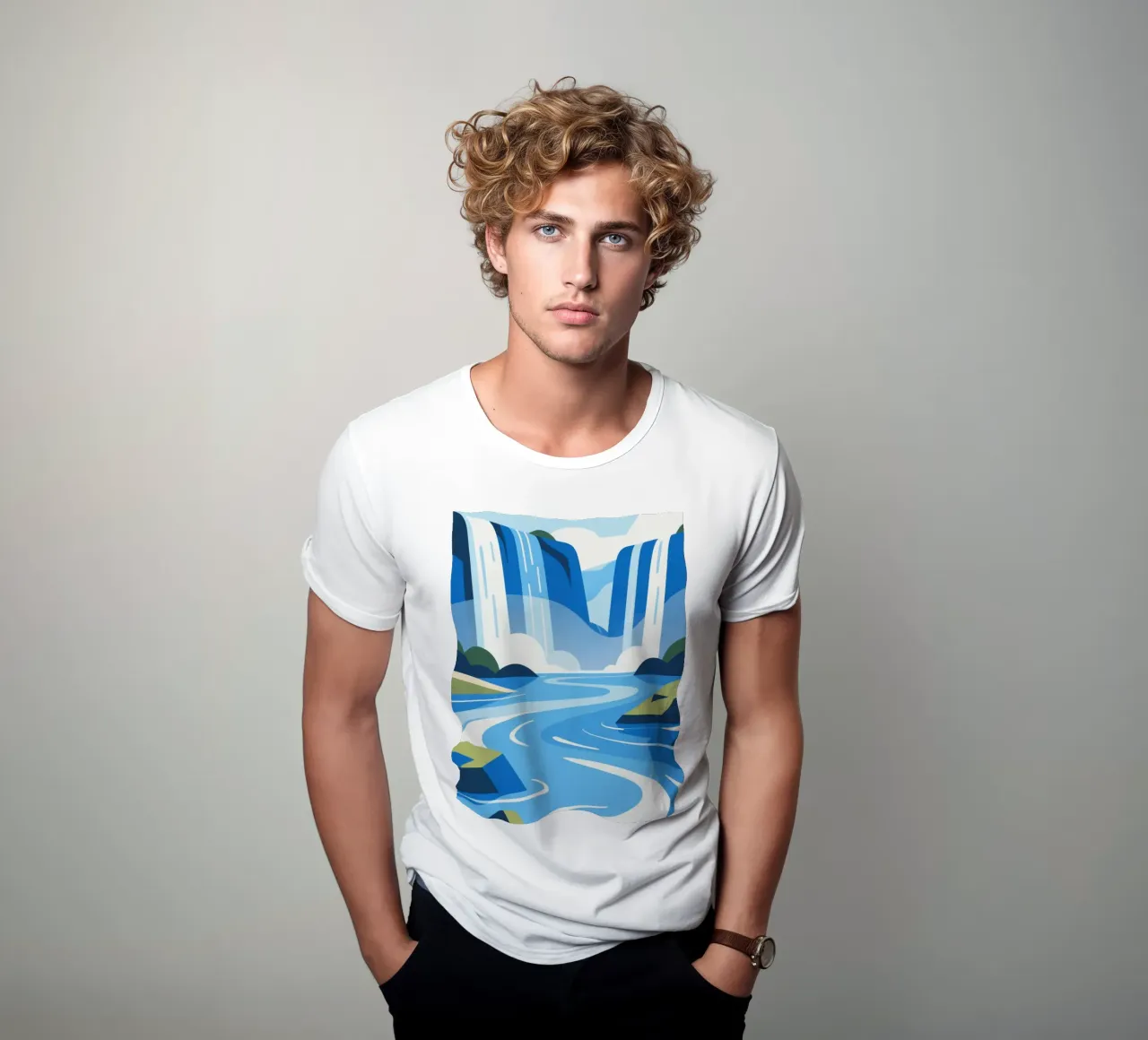 cascata t-shirt da knowledge