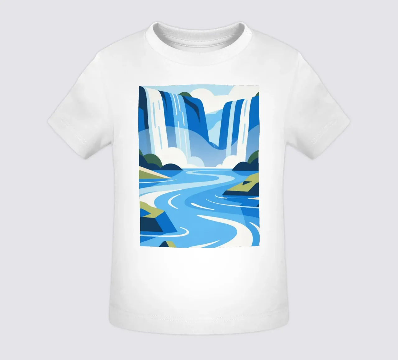 cascata maglietta neonato da knowledge