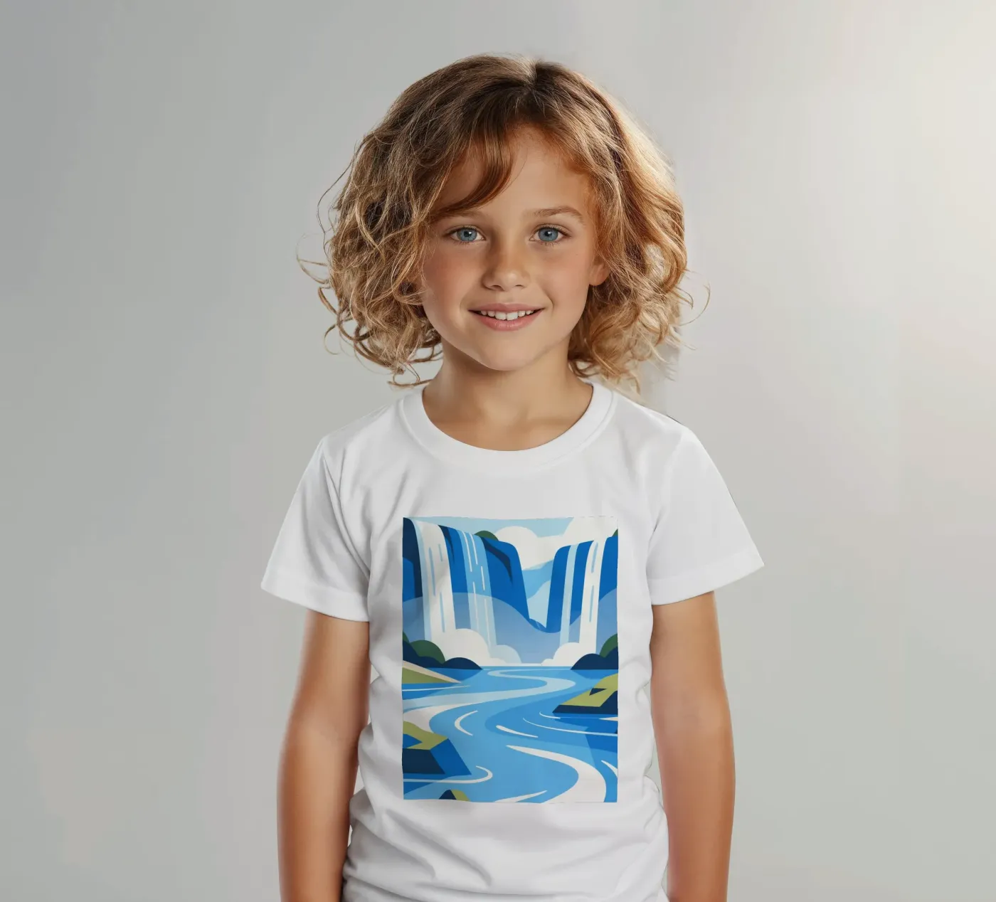 cascata t-shirt bambini da knowledge