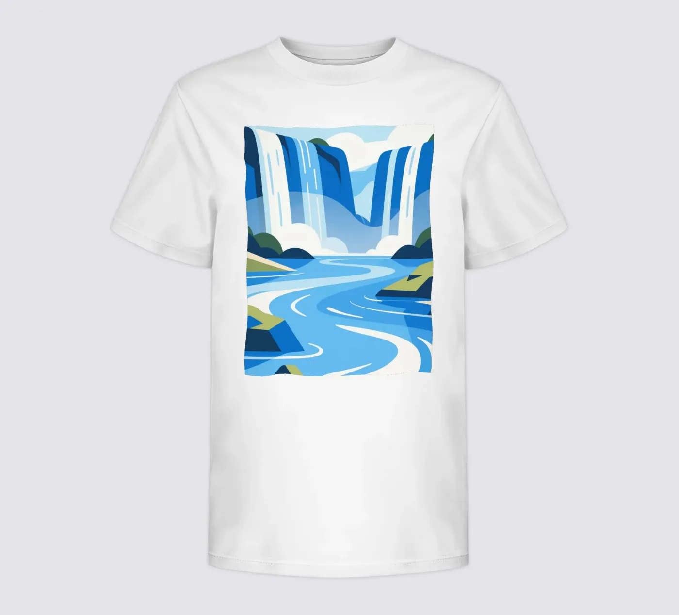 cascata t-shirt bambini da knowledge