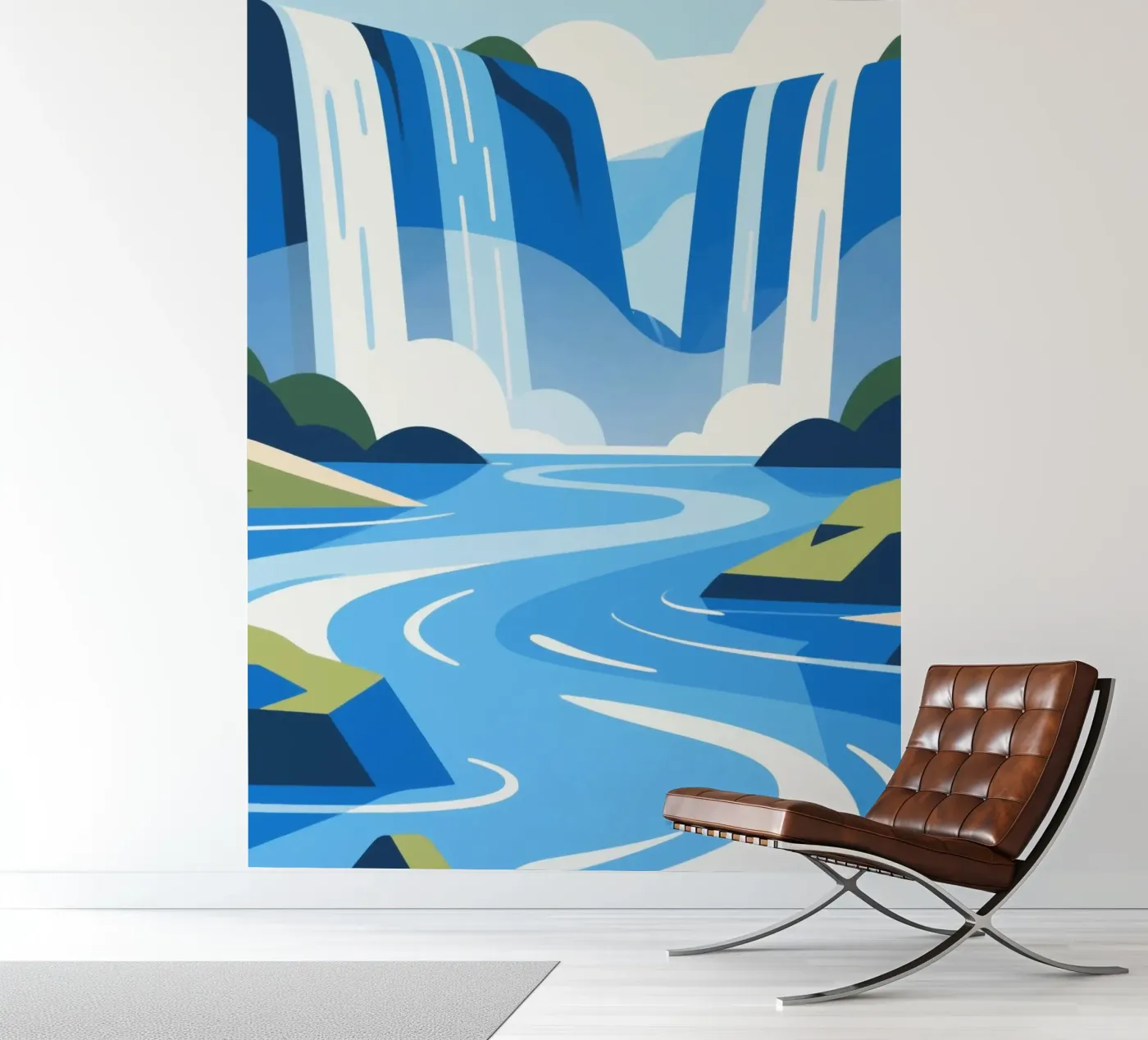 waterval fotobehang van knowledge