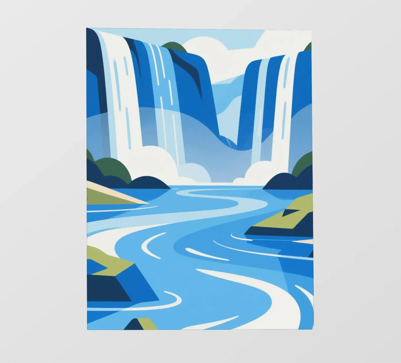 waterval fotobehang van knowledge