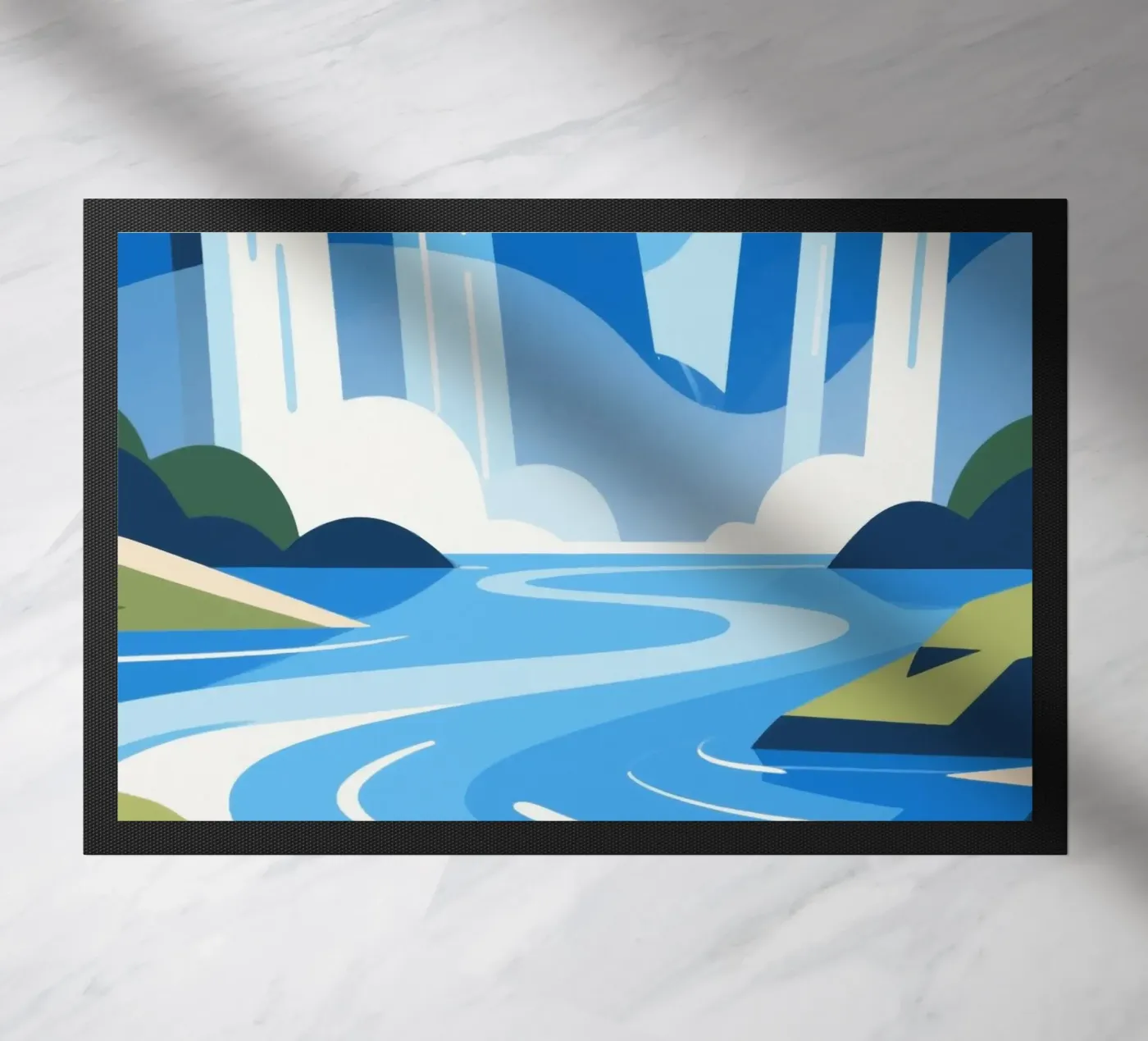 waterfall deurmat van knowledge