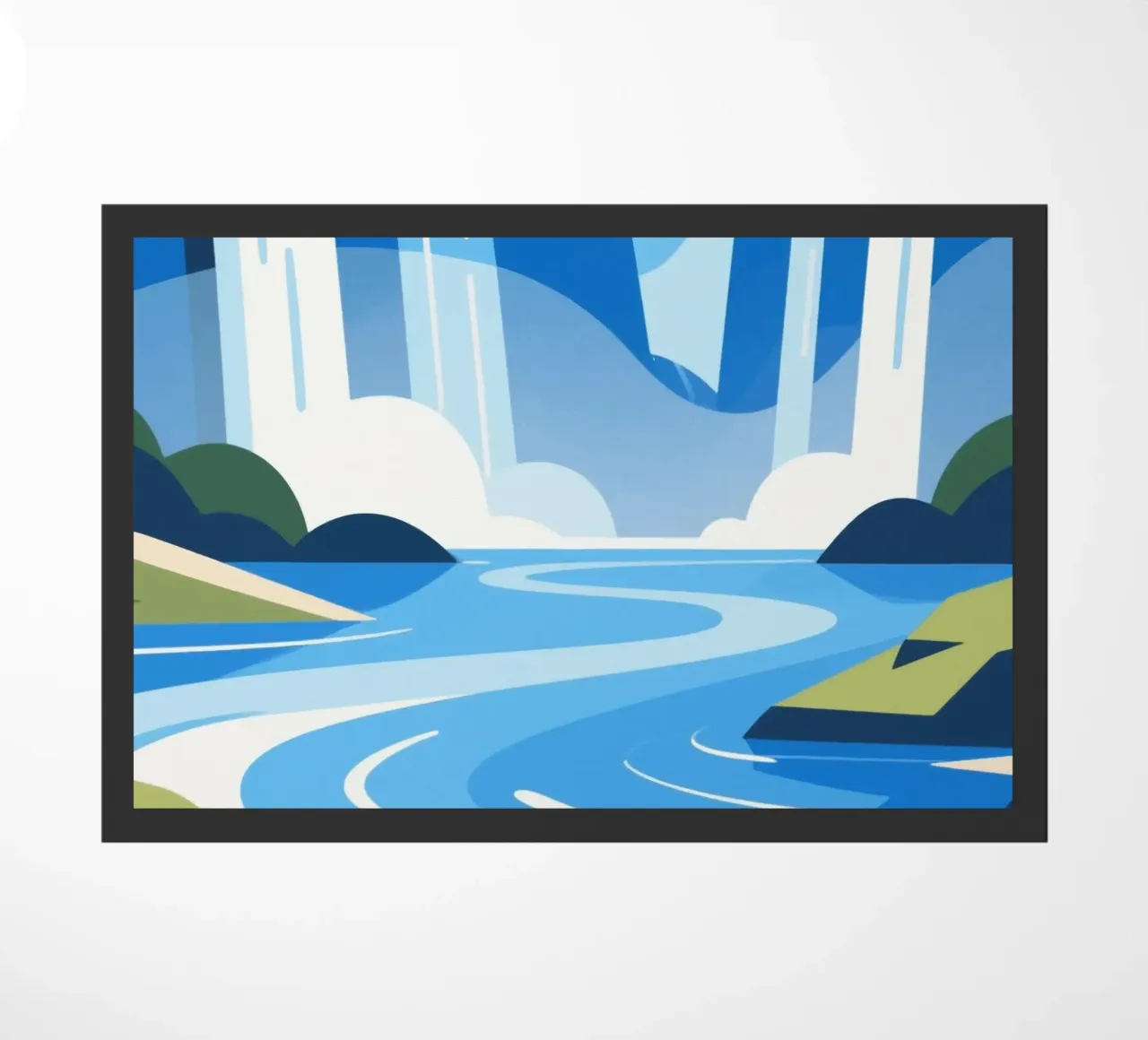 waterfall doormat by knowledge