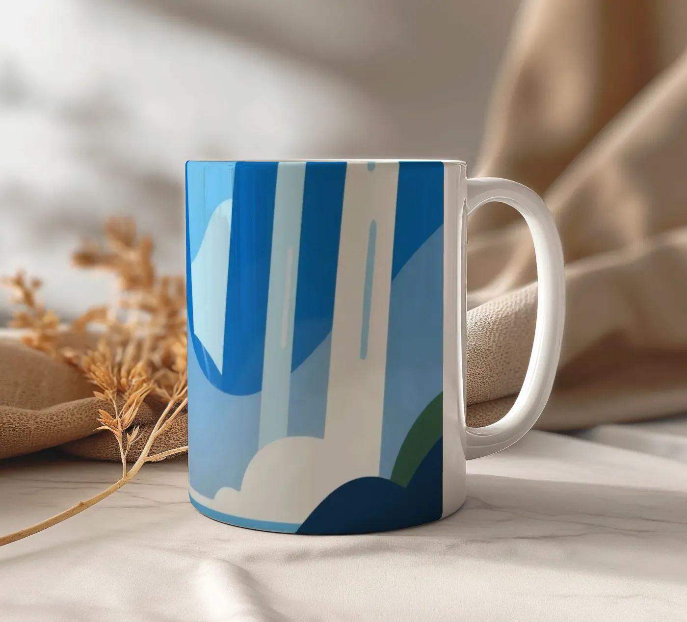 waterfall ceramic mug by knowledge