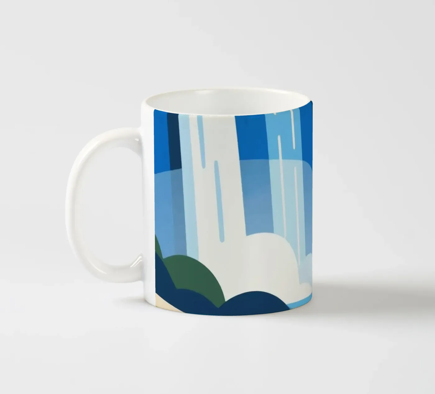 waterfall ceramic mug by knowledge