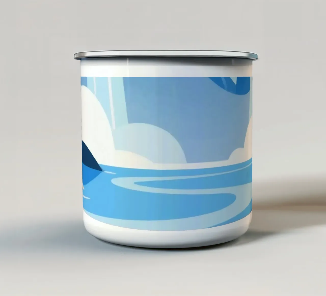 cascata tazza in smalto da knowledge