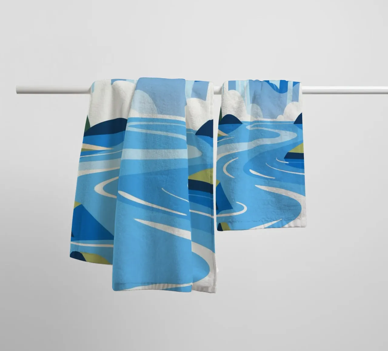 cascata asciugamano da bagno da knowledge