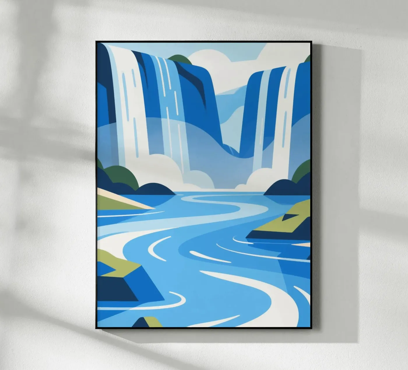 waterfall plexiglas de knowledge