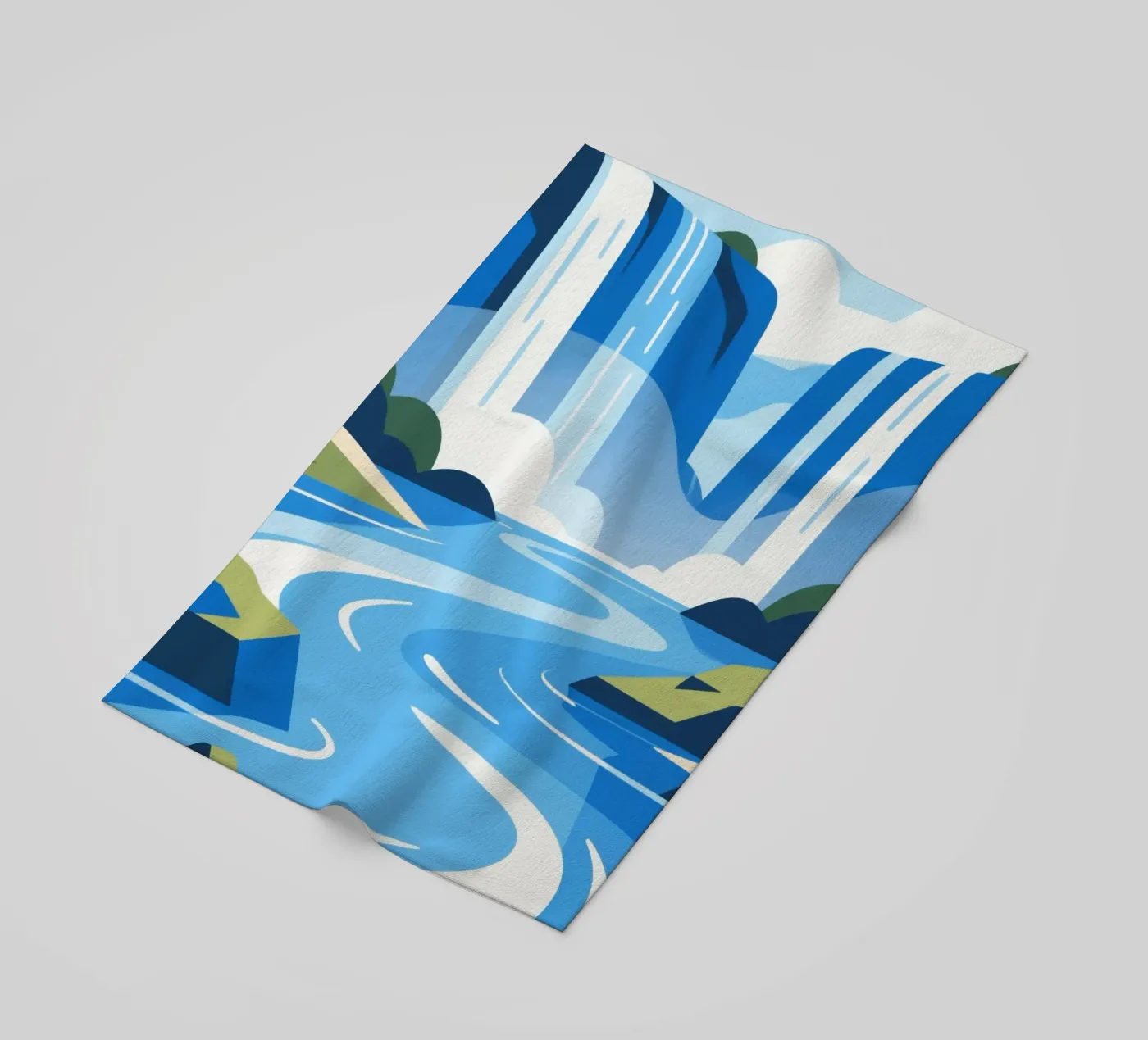 waterval strandhanddoek van knowledge