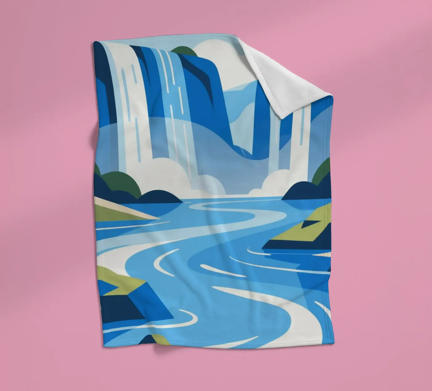 waterfall Fleecedecke von knowledge