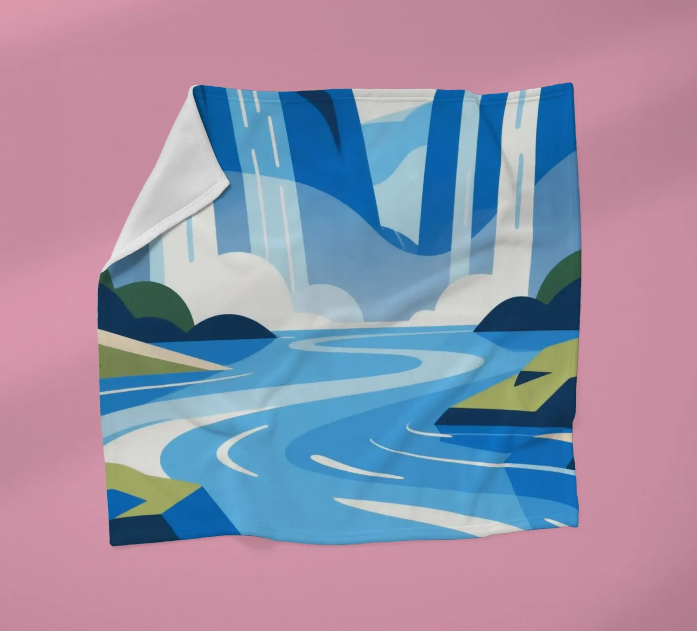 waterfall Fleecedecke von knowledge