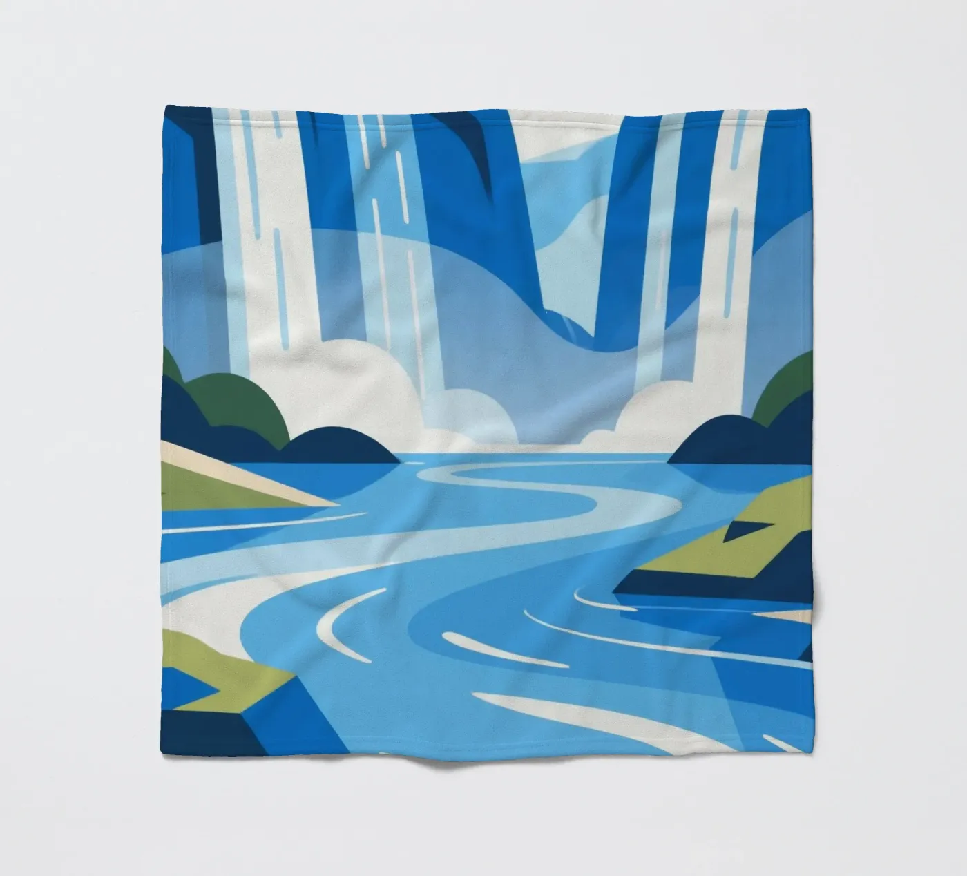 waterfall Fleecedecke von knowledge