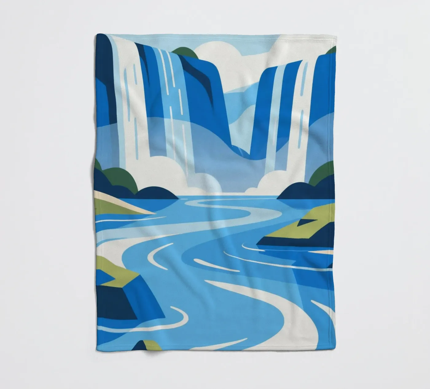 waterfall Fleecedecke von knowledge