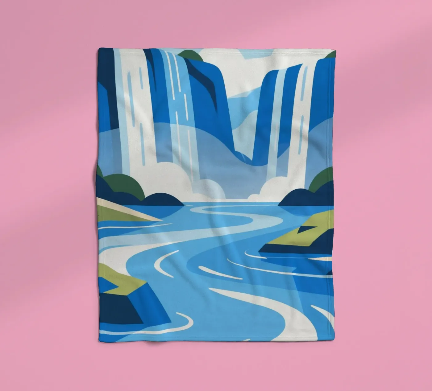 waterfall Fleecedecke von knowledge