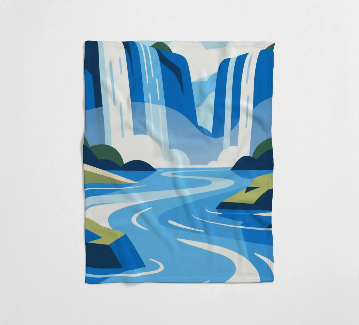 waterfall Fleecedecke von knowledge
