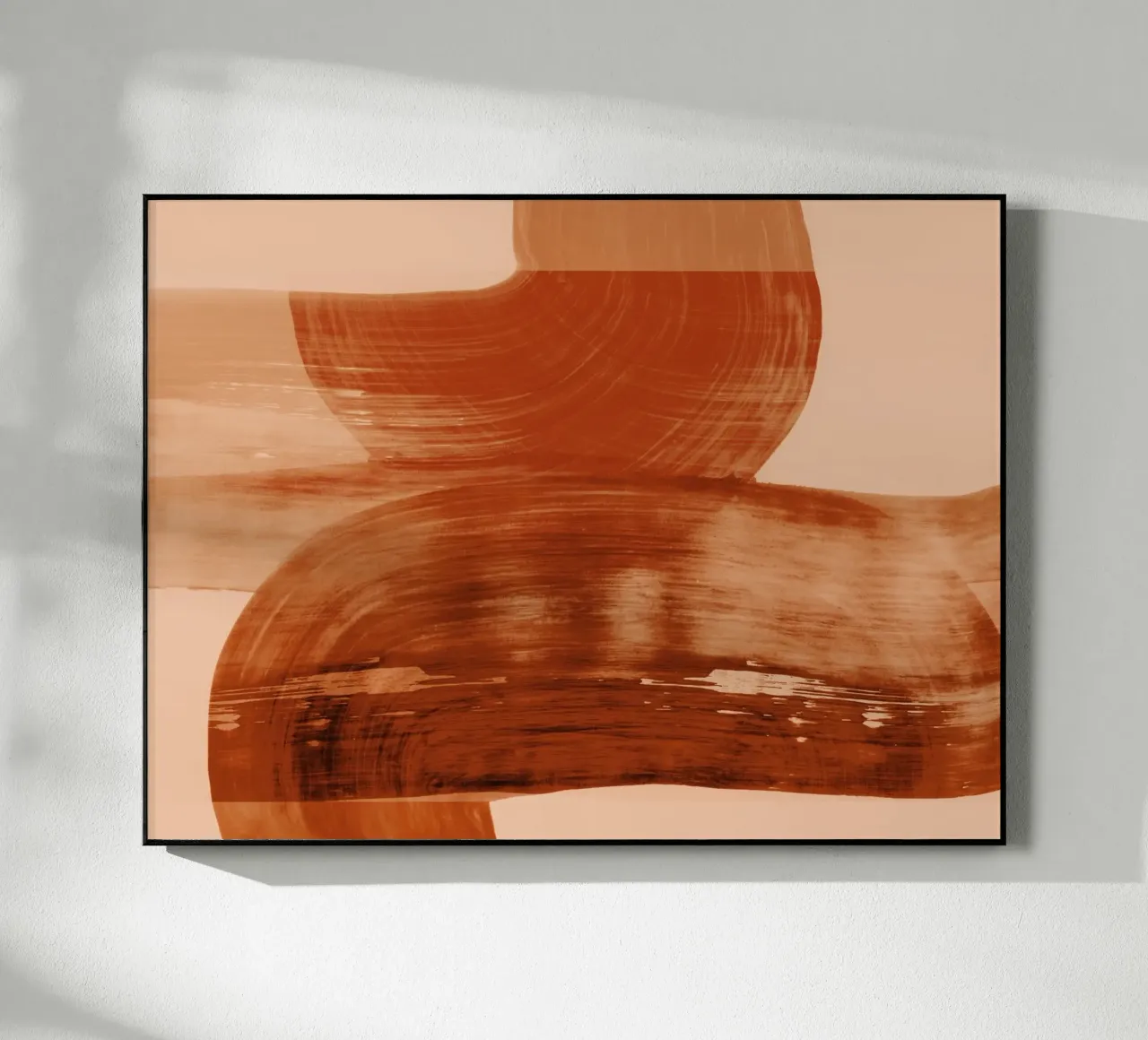 abstract shapes autumn orange plexiglass da IRIS LEHNHARDT FINE ART
