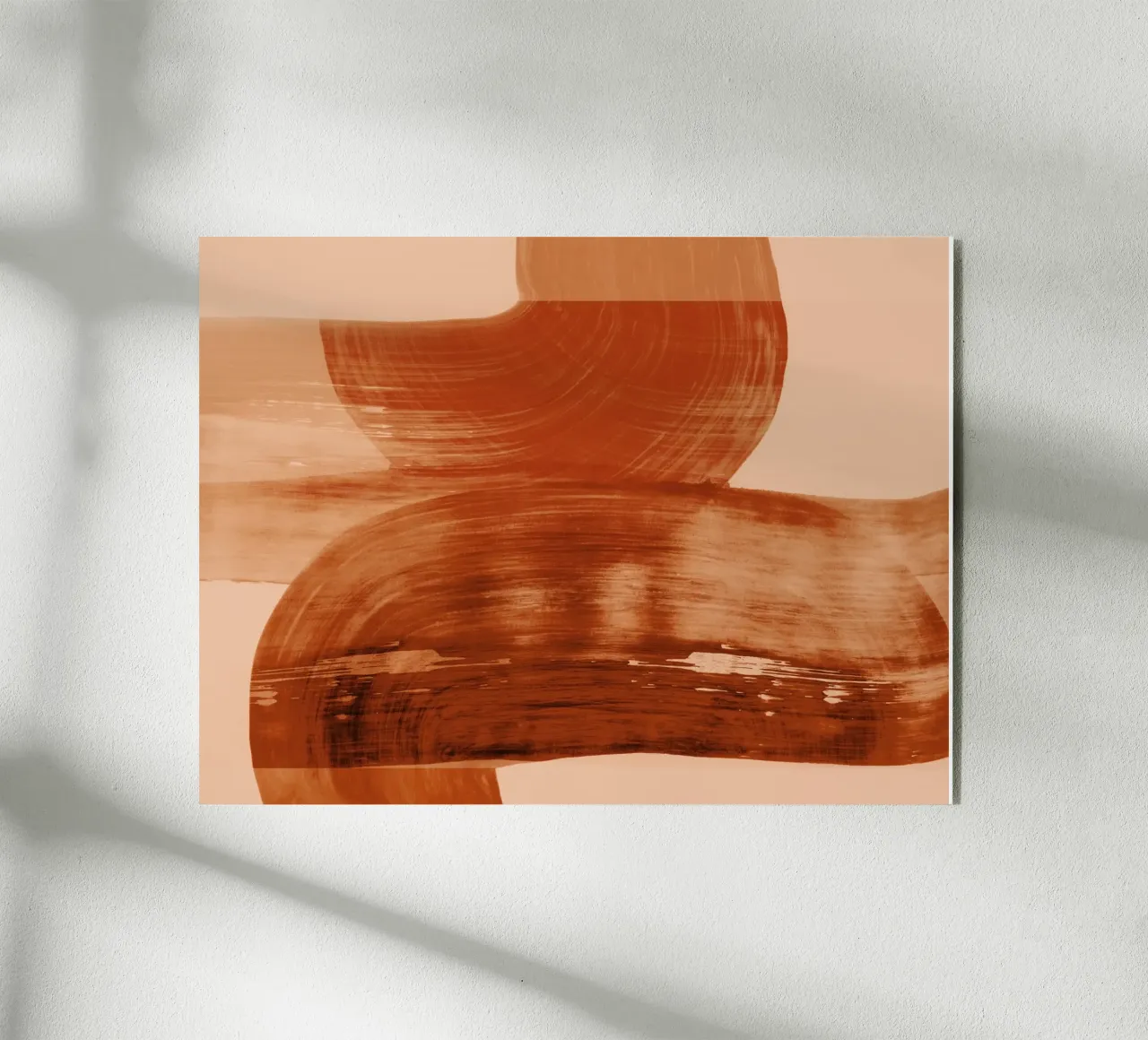abstract shapes autumn orange plexiglass da IRIS LEHNHARDT FINE ART
