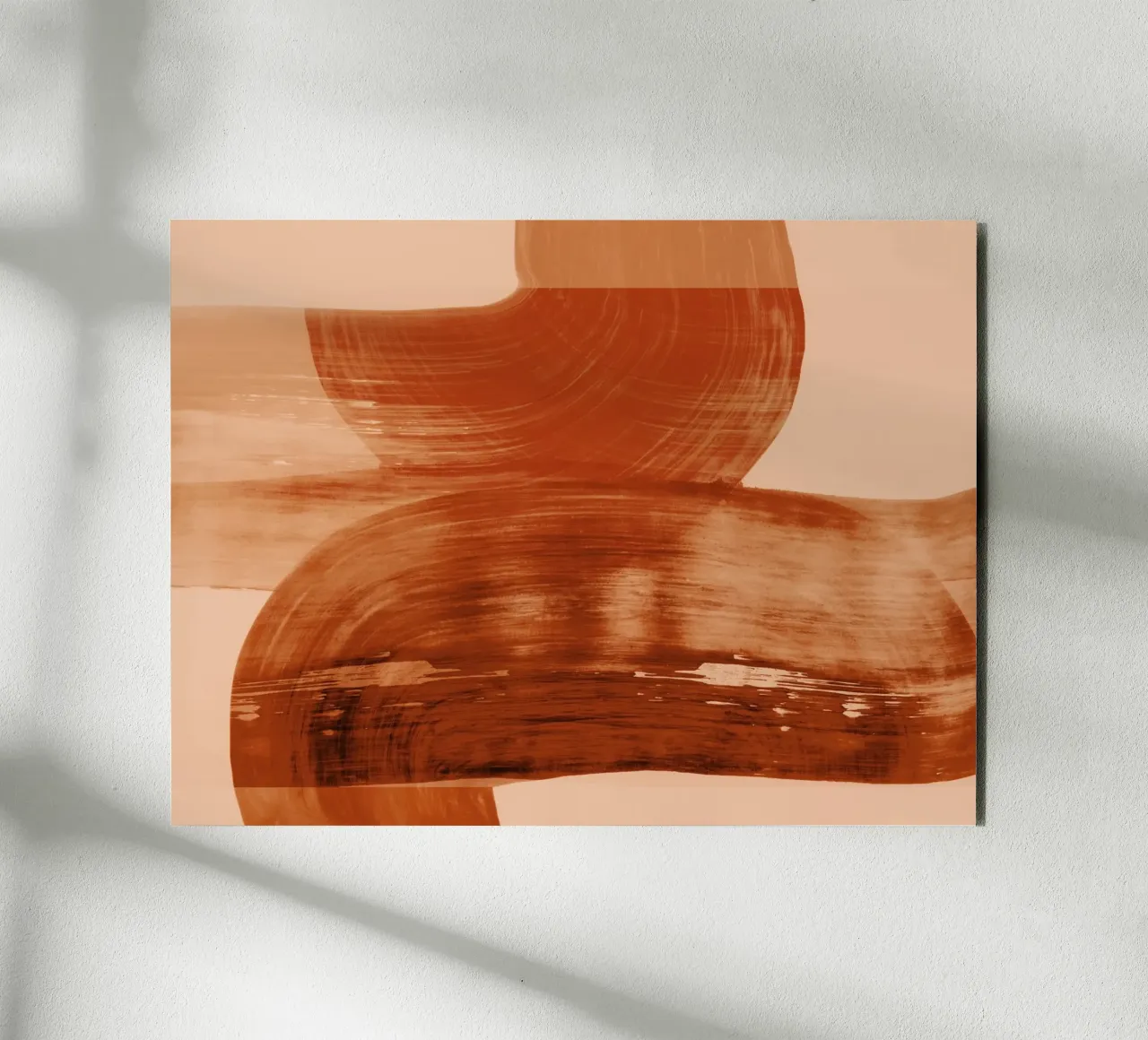 abstract shapes autumn orange alluminio dibond da IRIS LEHNHARDT FINE ART