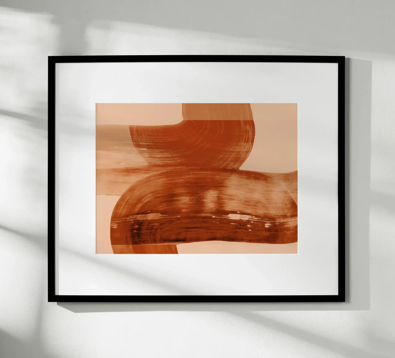 abstract shapes autumn orange carta hahnemühle da IRIS LEHNHARDT FINE ART