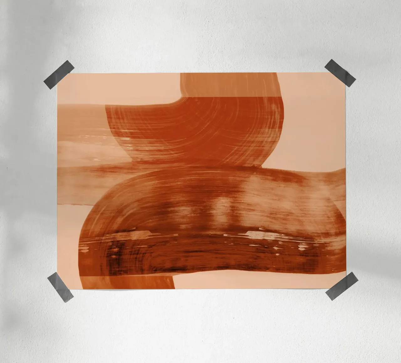 abstract shapes autumn orange carta hahnemühle da IRIS LEHNHARDT FINE ART
