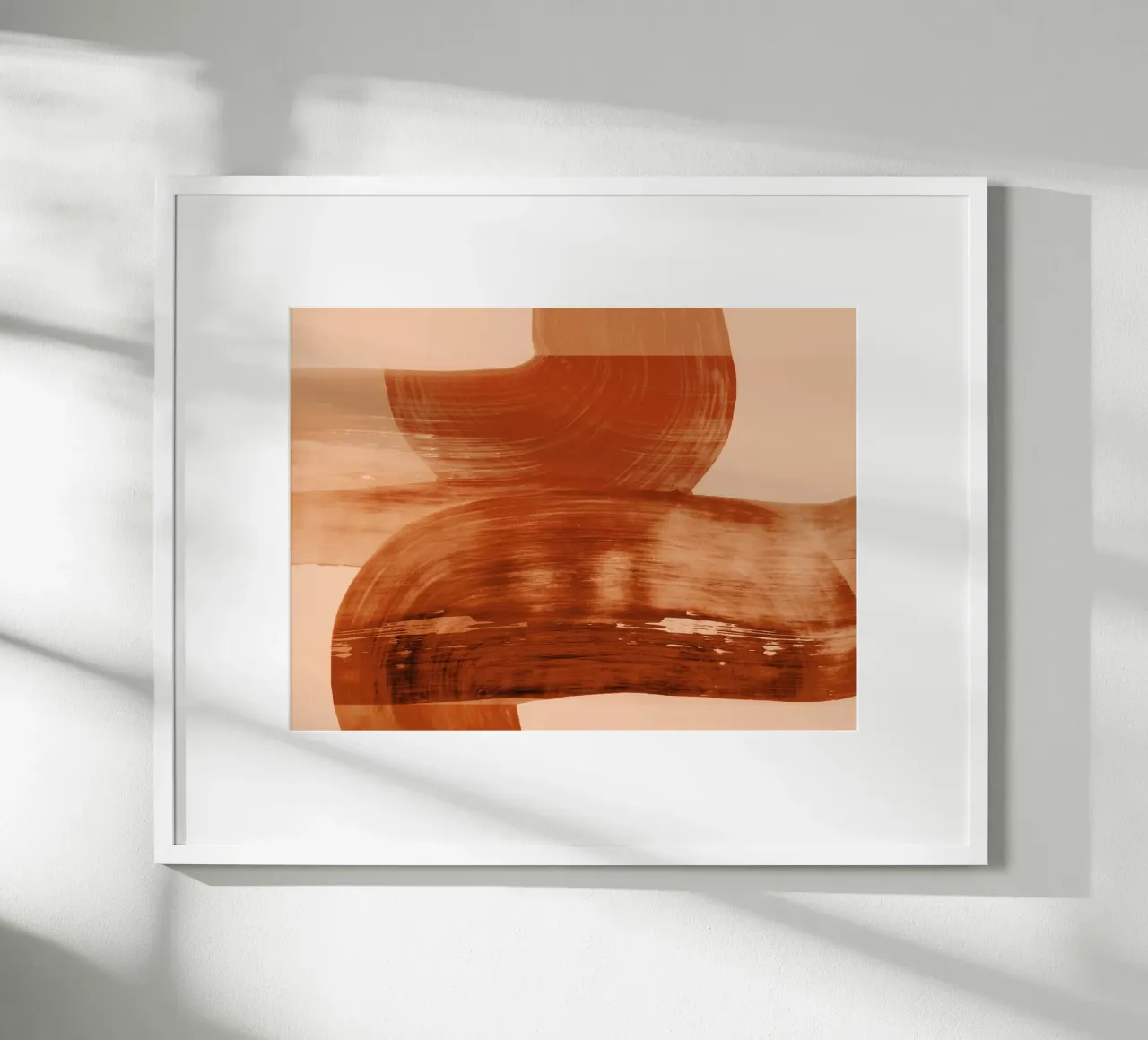 abstract shapes autumn orange carta hahnemühle da IRIS LEHNHARDT FINE ART